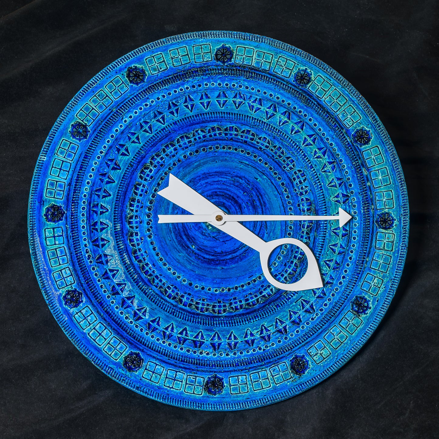 BiTossi 1965 Rimini Blu Howard Miller Wall Clock w/ Original George Nelson Hands
