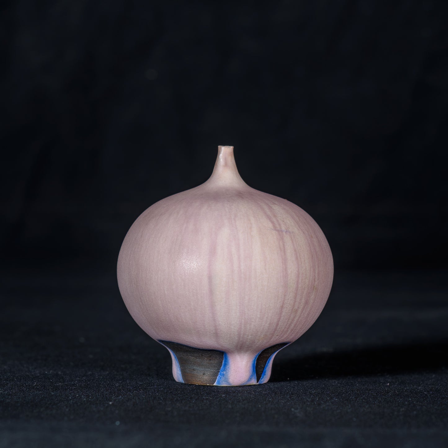 Rose Cabat Late 1950's Feelie Bulbous Shape Satin Pink Ultra-Soft Glaze Formula