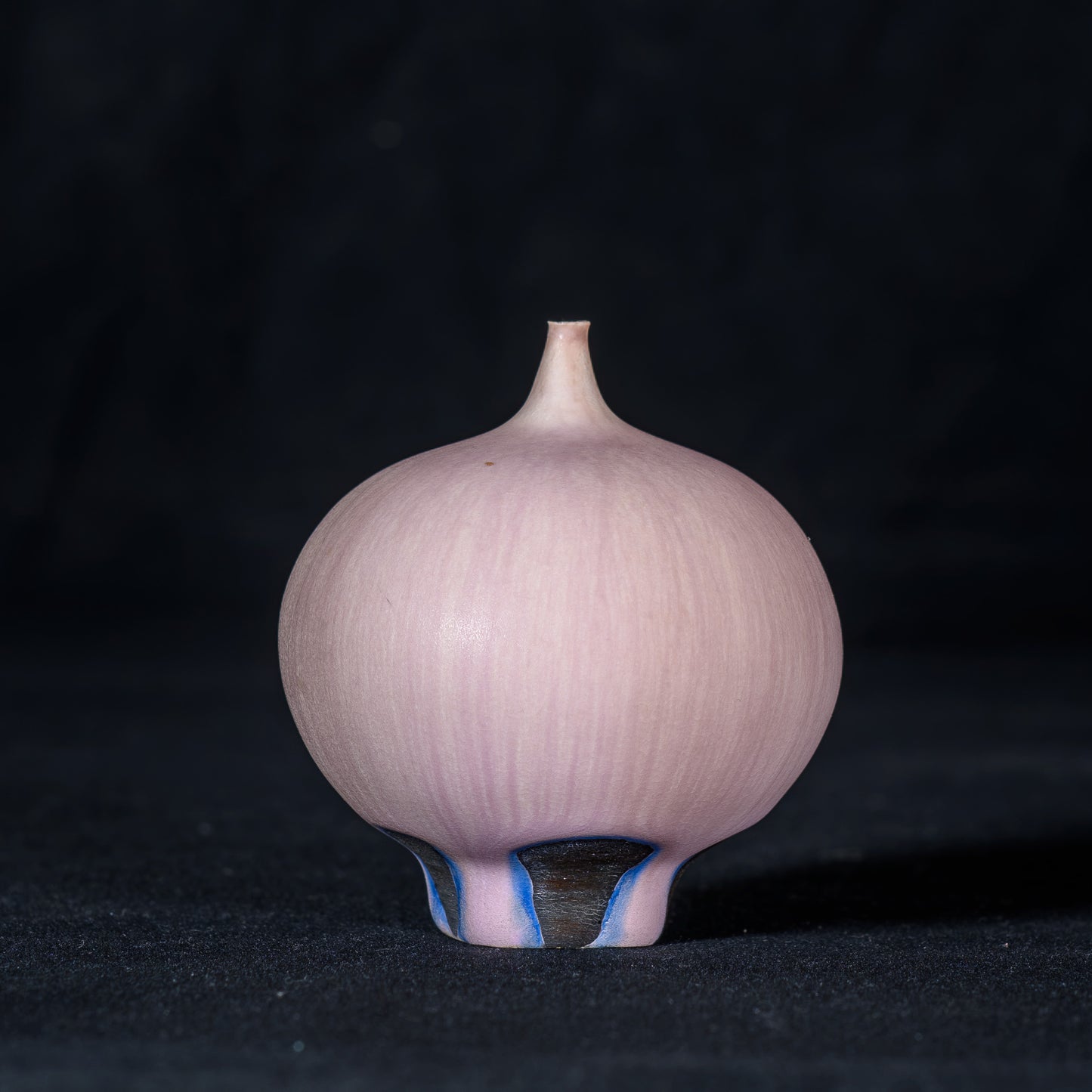 Rose Cabat Late 1950's Feelie Bulbous Shape Satin Pink Ultra-Soft Glaze Formula