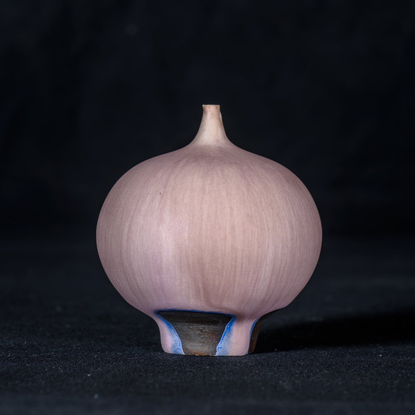 Rose Cabat Late 1950's Feelie Bulbous Shape Satin Pink Ultra-Soft Glaze Formula