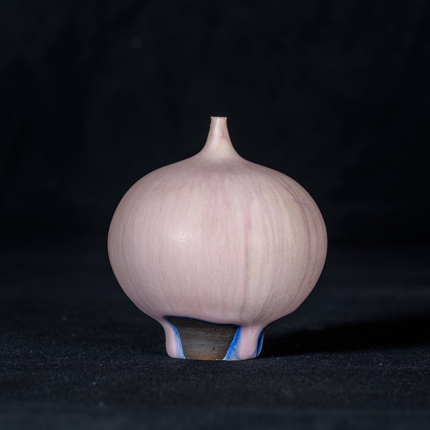 Rose Cabat Late 1950's Feelie Bulbous Shape Satin Pink Ultra-Soft Glaze Formula