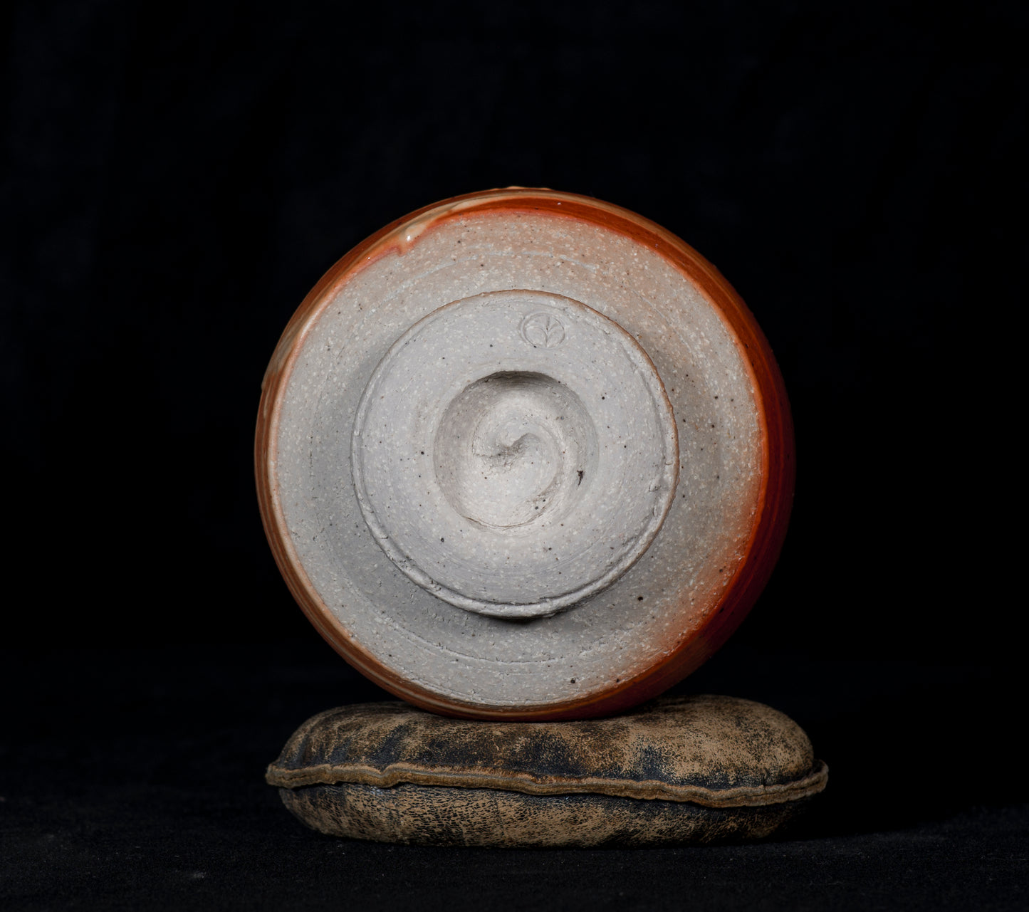 DAVID SHANER 1989 -1991 WOOD-FIRED REDUCTION SHINO GLAZED 4-in. TEA BOWL